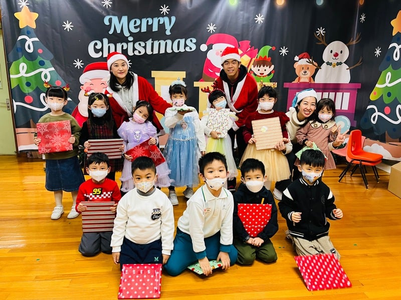 Children in Hong Kong kindergarten